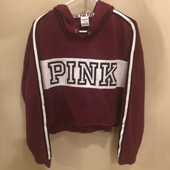 PINK Victoria's Secret Tops - Victoria’s Secret PINK Maroon Hoodie